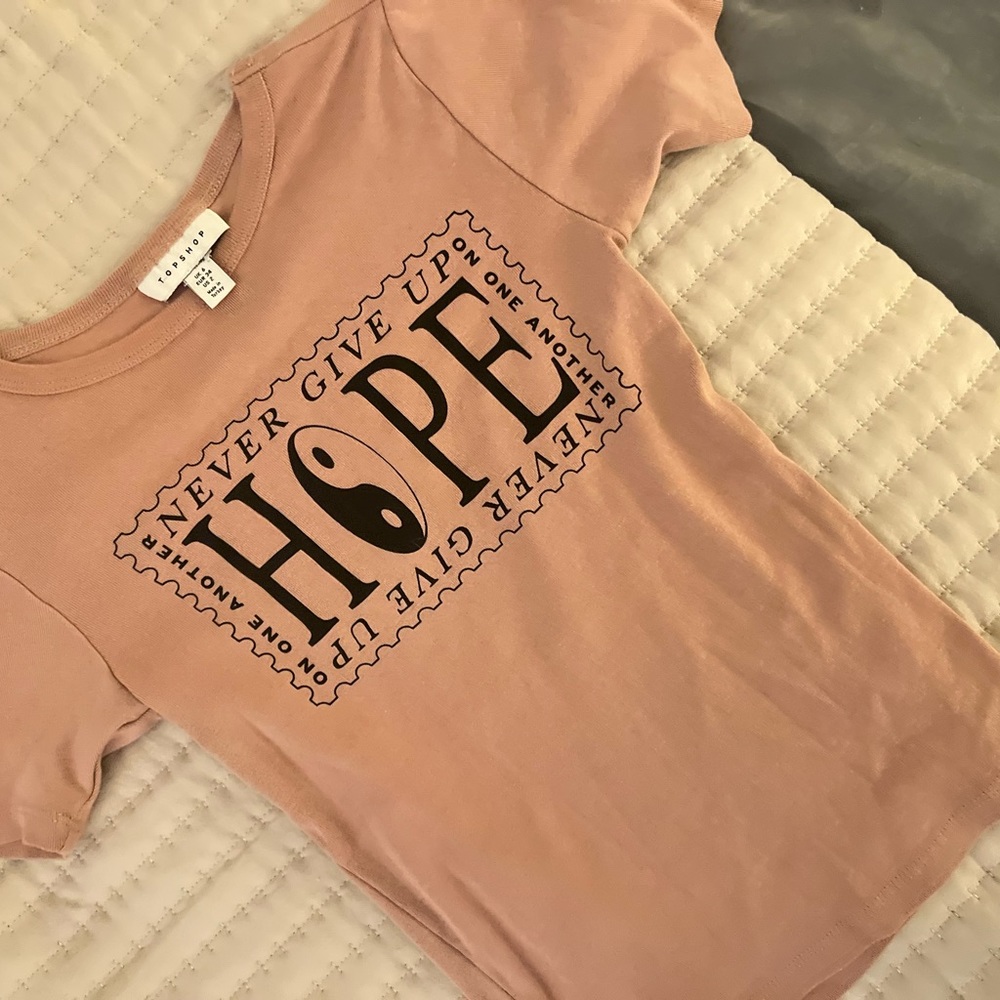 Topshop crop tshirt